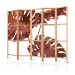 Room Divider Screen Exquisite Monstera II (5-piece) - rusty leaves of a tropical plant 134297 additionalThumb 5