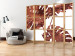 Room Divider Screen Exquisite Monstera II (5-piece) - rusty leaves of a tropical plant 134297 additionalThumb 8