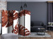 Room Divider Screen Exquisite Monstera II (5-piece) - rusty leaves of a tropical plant 134297 additionalThumb 4