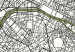 Poster Parisian Mosaic - black and white map of a large city depicted from a bird's-eye view 135097 additionalThumb 10