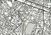 Poster Parisian Mosaic - black and white map of a large city depicted from a bird's-eye view 135097 additionalThumb 11