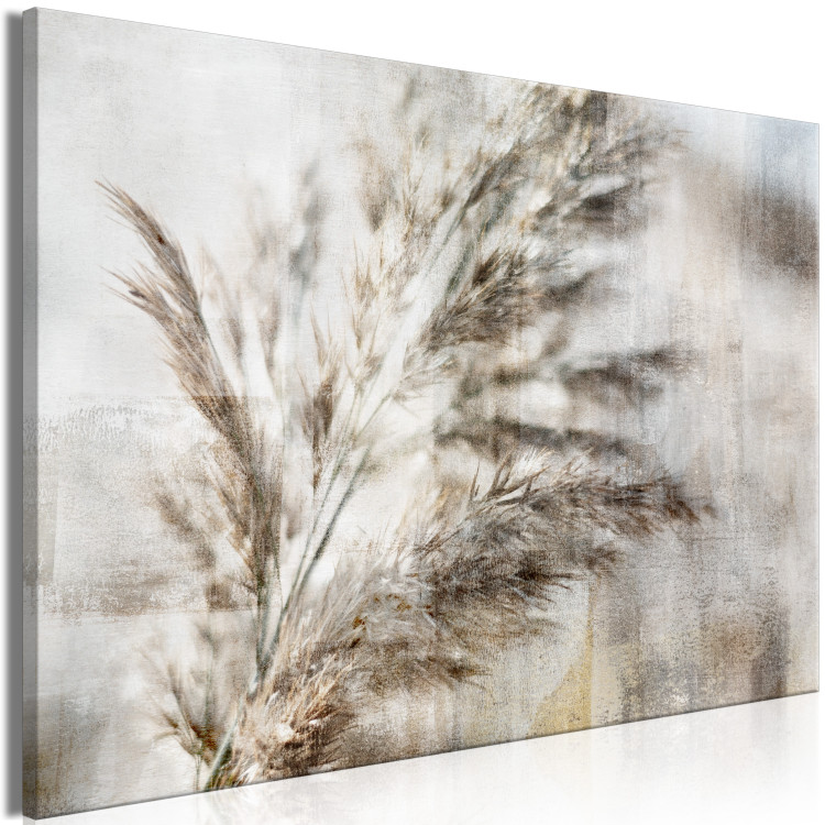 Canvas Art Print Dried branch - gray-beige composition in Shabby Chic style 136097 additionalImage 2