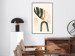 Poster My Dream - simple boho-style abstraction with a leaf in warm colors 137497 additionalThumb 19
