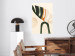 Poster My Dream - simple boho-style abstraction with a leaf in warm colors 137497 additionalThumb 23