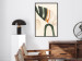 Poster My Dream - simple boho-style abstraction with a leaf in warm colors 137497 additionalThumb 5