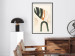 Poster My Dream - simple boho-style abstraction with a leaf in warm colors 137497 additionalThumb 25