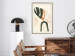 Poster My Dream - simple boho-style abstraction with a leaf in warm colors 137497 additionalThumb 24