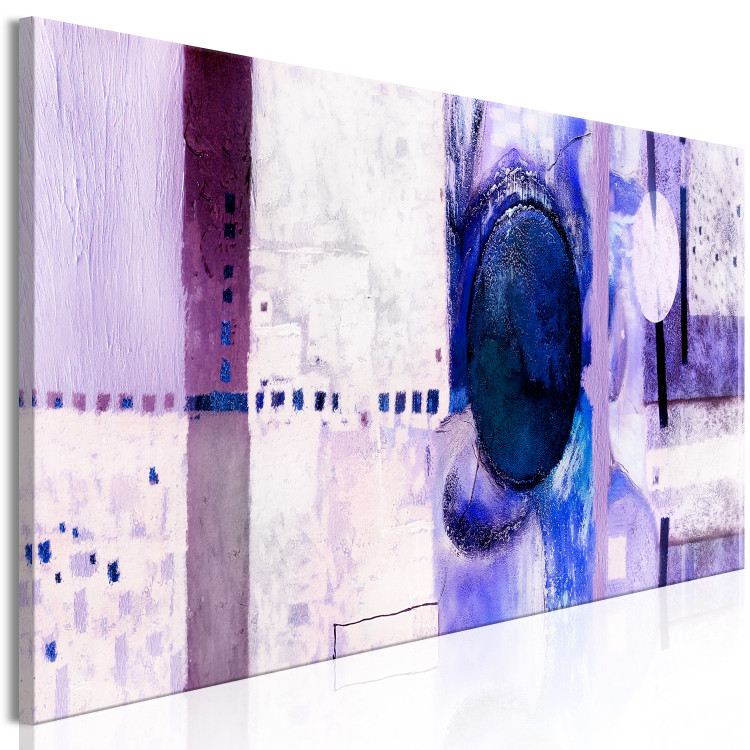 Canvas Print Purple Machine (1-piece) Narrow - abstraction in rectangles and circles 138597 additionalImage 2