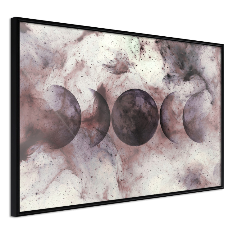 Wall Poster Collision of the Worlds - Abstraction of Planets in a Pink and White Cosmos 145297 additionalImage 4