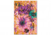 Paint by Number Kit Sweet Petals - Pink, Purple and Emerald Flowers on a Golden Background 146197 additionalThumb 3