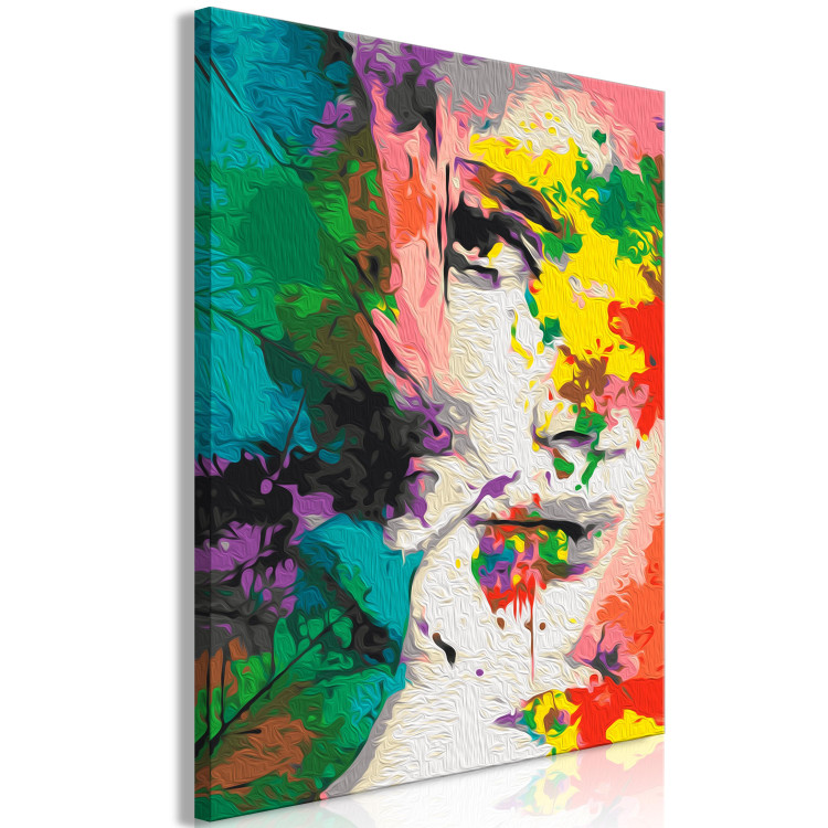 Paint by Number Kit Female Gaze - Colorful Face in an Abstract Form 149797 additionalImage 5