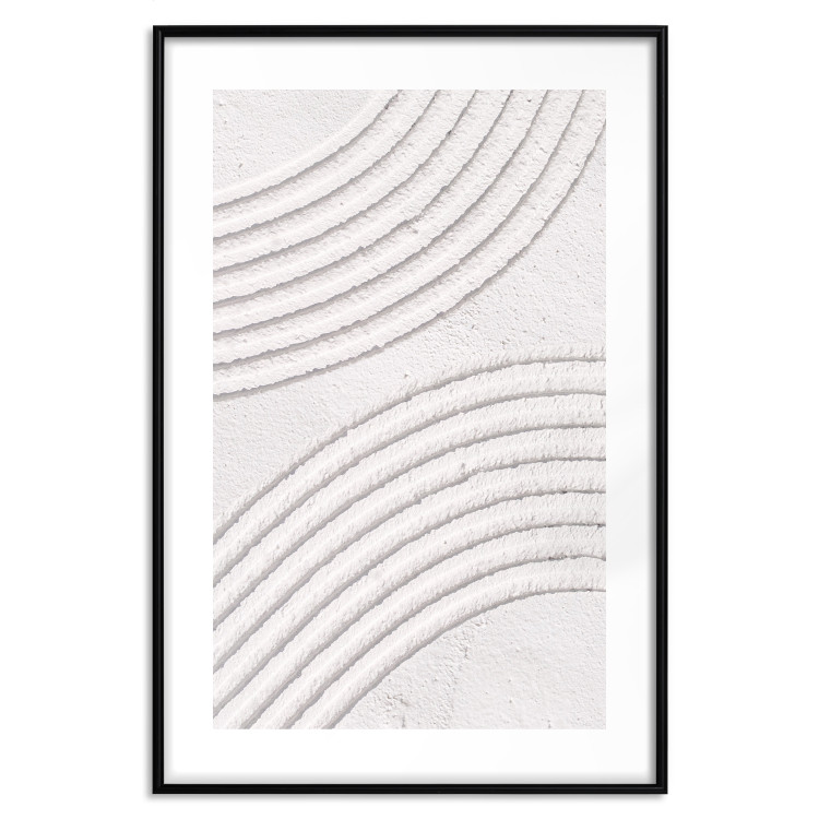 Wall Poster Structural Grooves - Rounded Elements Carved in Wet Cement 149897 additionalImage 21