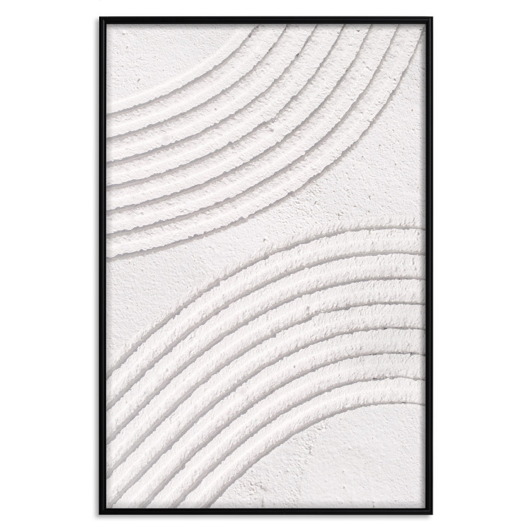 Wall Poster Structural Grooves - Rounded Elements Carved in Wet Cement 149897 additionalImage 19