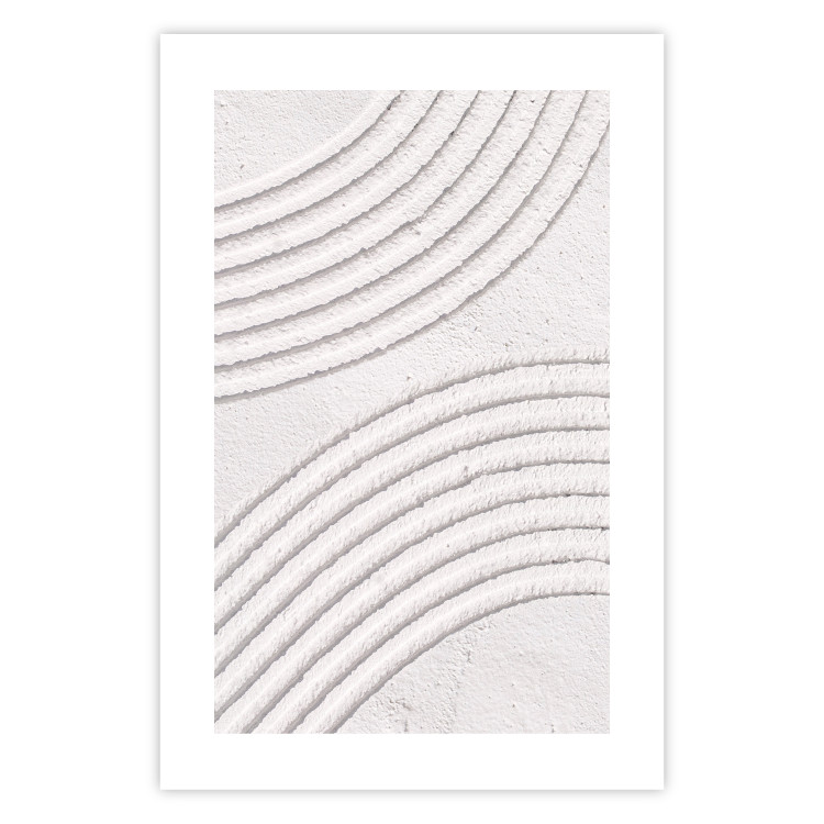 Wall Poster Structural Grooves - Rounded Elements Carved in Wet Cement 149897 additionalImage 17