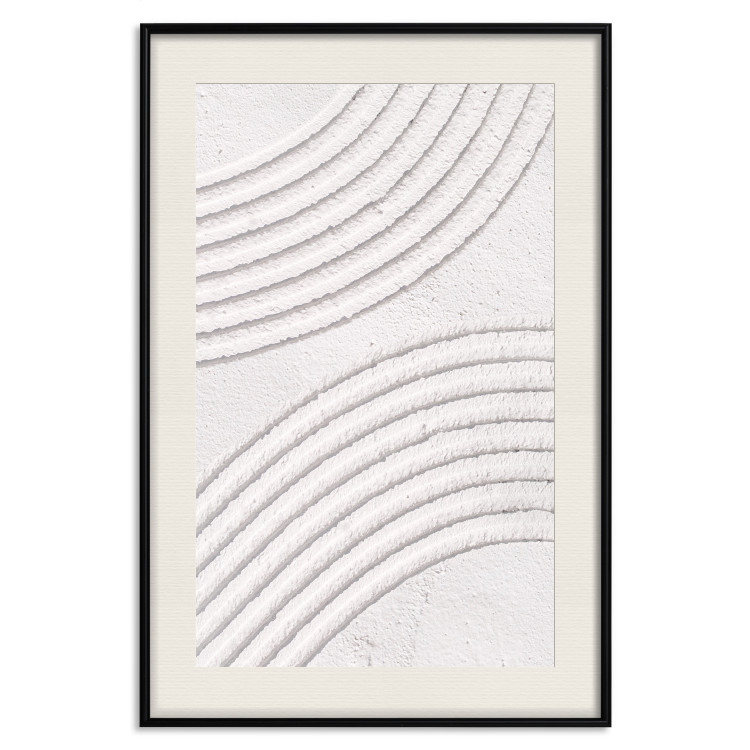 Wall Poster Structural Grooves - Rounded Elements Carved in Wet Cement 149897 additionalImage 22