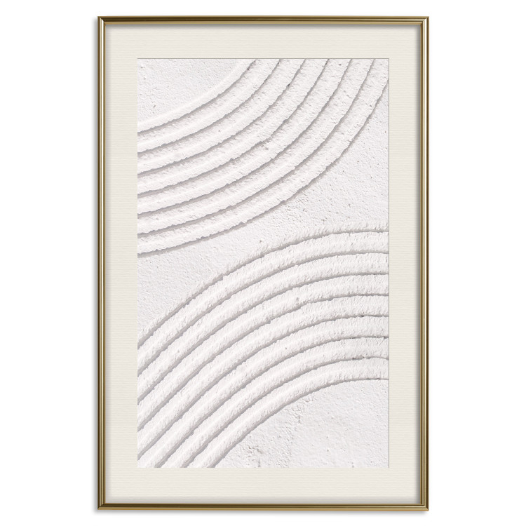 Wall Poster Structural Grooves - Rounded Elements Carved in Wet Cement 149897 additionalImage 23