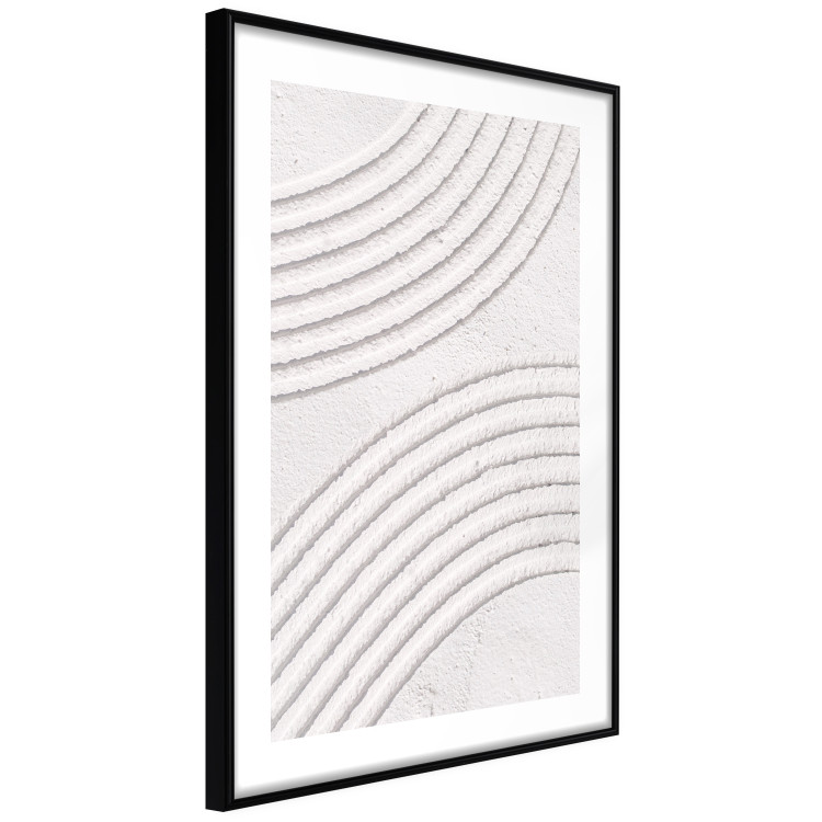 Wall Poster Structural Grooves - Rounded Elements Carved in Wet Cement 149897 additionalImage 2