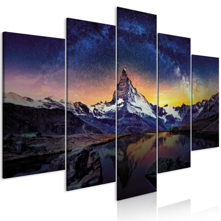 Canvas Art Print Matterhorn (5 Parts) Wide 150297 additionalImage 2