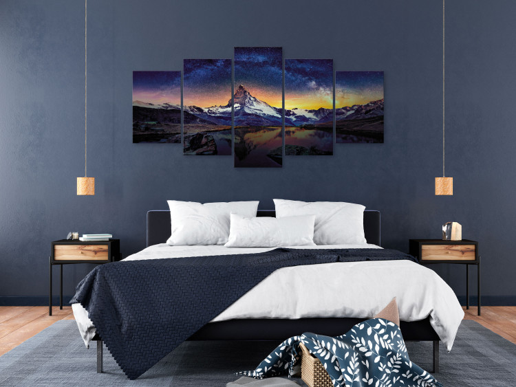 Canvas Art Print Matterhorn (5 Parts) Wide 150297 additionalImage 3