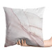 Decorative Velor Pillow Pink Marble - Vivid Rock Veins on a Pastel Background 151397 additionalThumb 3