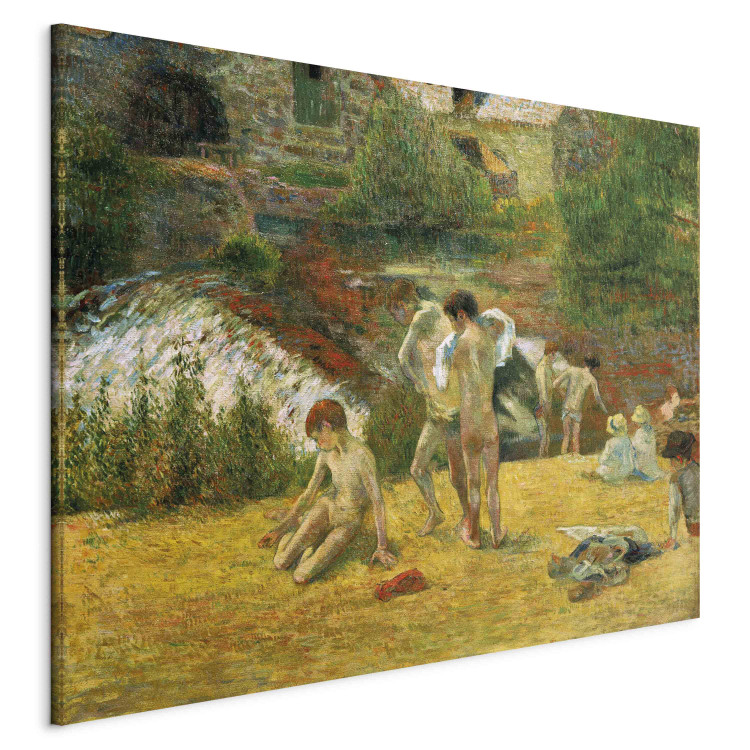 Reproduction Painting Jeunes Bretons au bain, ou La baignade au moulin du Bois d'Amour 152797 additionalImage 2