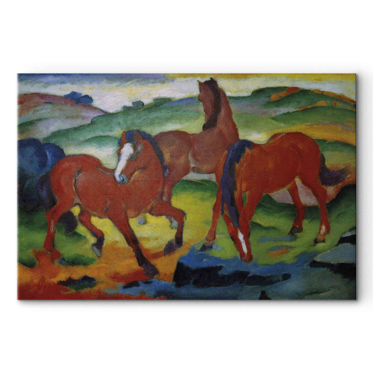 Reproduction Painting The Red Horses (Grazing Horses IV) 156797