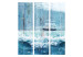 Room Divider Landscape - A Sailing Ship Floating on Foamy Ocean Waves [Room Dividers] 159797 additionalThumb 7