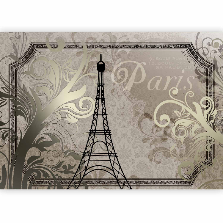Photo Wallpaper Vintage Paris - gold 61097 additionalImage 1