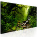 Canvas Art Print Fairy-tale Forest (1-part) - quiet waterfall in a green nook of trees 94297 additionalThumb 2