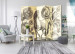 Room Divider Horse II - romantic animal and plants on a light background in retro motif 95697 additionalThumb 4