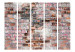 Room Divider Screen Old Wall II - architectural texture of retro orange brick 95997 additionalThumb 3