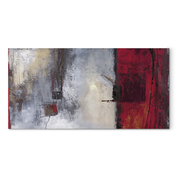 Canvas Blurry View from the Window - Colorful Abstraction in Hand-painted Style 97997 additionalImage 7