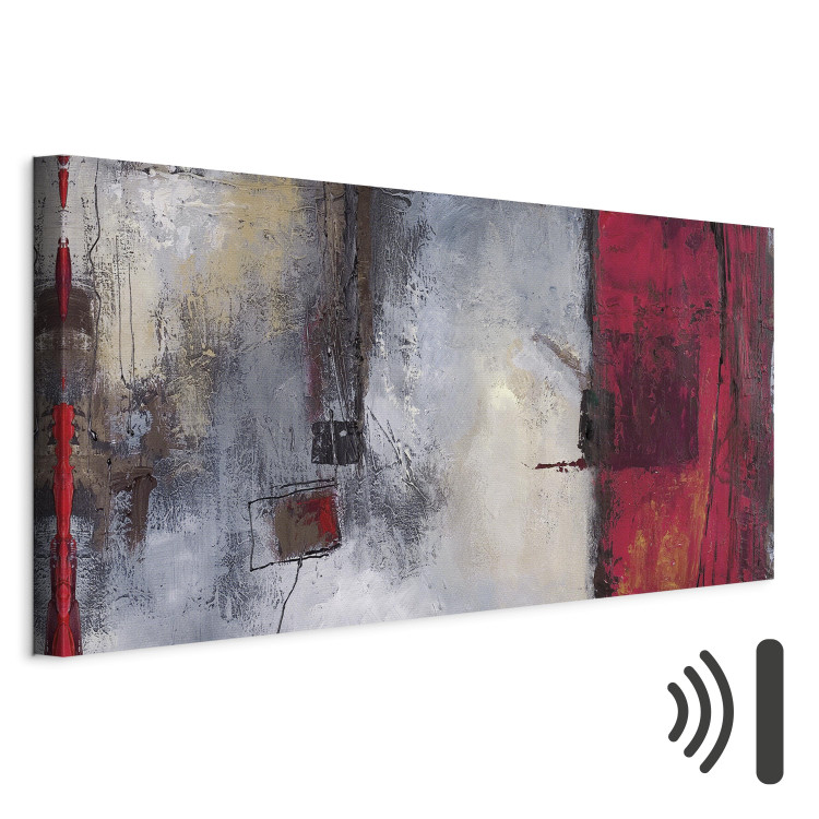 Canvas Blurry View from the Window - Colorful Abstraction in Hand-painted Style 97997 additionalImage 8