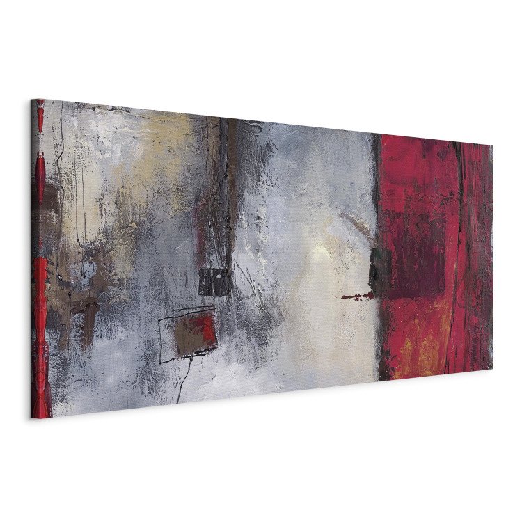 Canvas Blurry View from the Window - Colorful Abstraction in Hand-painted Style 97997 additionalImage 2