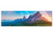 Canvas Print Summer in the Alps (1-piece) - Rainbow and Sky over Mountain Landscape 106208