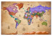 Cork Pinboard Colourful Travels (1 Part) Wide [Cork Map] 107208 additionalThumb 2