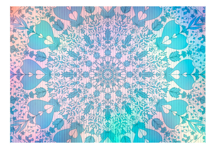 Photo Wallpaper Girly Mandala (Blue) 108008 additionalImage 1