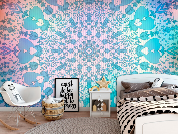 Photo Wallpaper Girly Mandala (Blue) 108008
