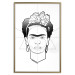 Wall Poster Beautiful Frida - black and white geometric composition with a woman's face 114308 additionalThumb 16