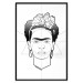 Wall Poster Beautiful Frida - black and white geometric composition with a woman's face 114308 additionalThumb 18