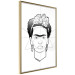 Wall Poster Beautiful Frida - black and white geometric composition with a woman's face 114308 additionalThumb 12