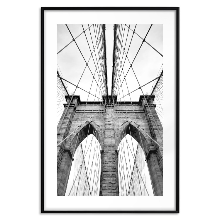 Poster Architectural details - black and white shot of a bridge seen from below 115008 additionalImage 17