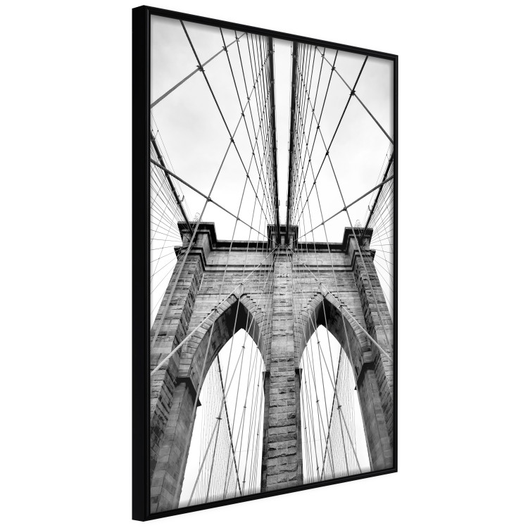 Poster Architectural details - black and white shot of a bridge seen from below 115008 additionalImage 12