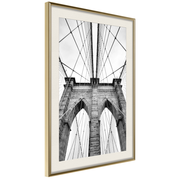 Poster Architectural details - black and white shot of a bridge seen from below 115008 additionalImage 2