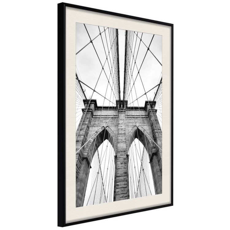Poster Architectural details - black and white shot of a bridge seen from below 115008 additionalImage 3