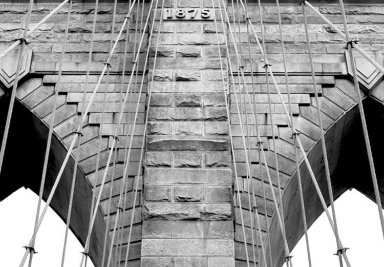 Poster Architectural details - black and white shot of a bridge seen from below 115008 additionalImage 9