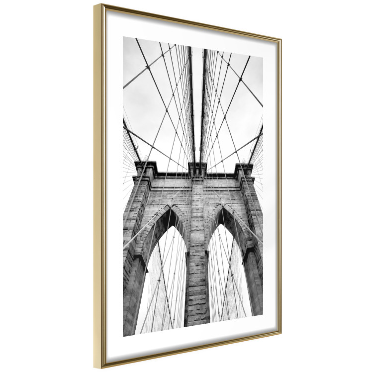 Poster Architectural details - black and white shot of a bridge seen from below 115008 additionalImage 8