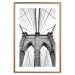 Poster Architectural details - black and white shot of a bridge seen from below 115008 additionalThumb 16