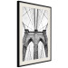 Poster Architectural details - black and white shot of a bridge seen from below 115008 additionalThumb 3