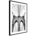 Poster Architectural details - black and white shot of a bridge seen from below 115008 additionalThumb 13